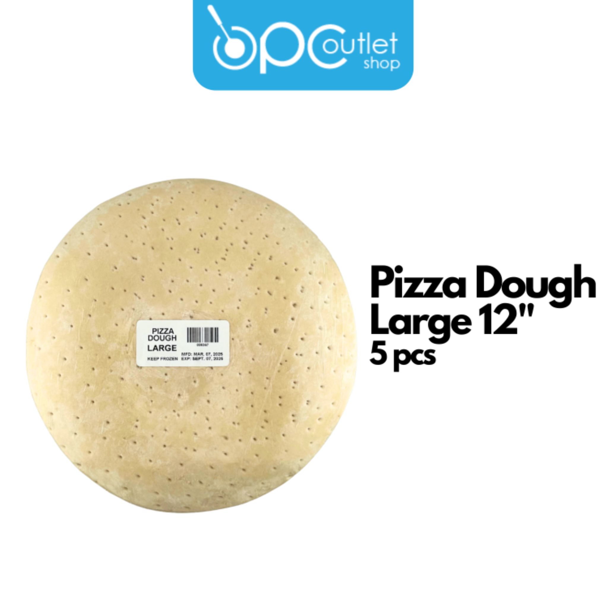 Pizza Dough Large 5 pcs (par Baked)